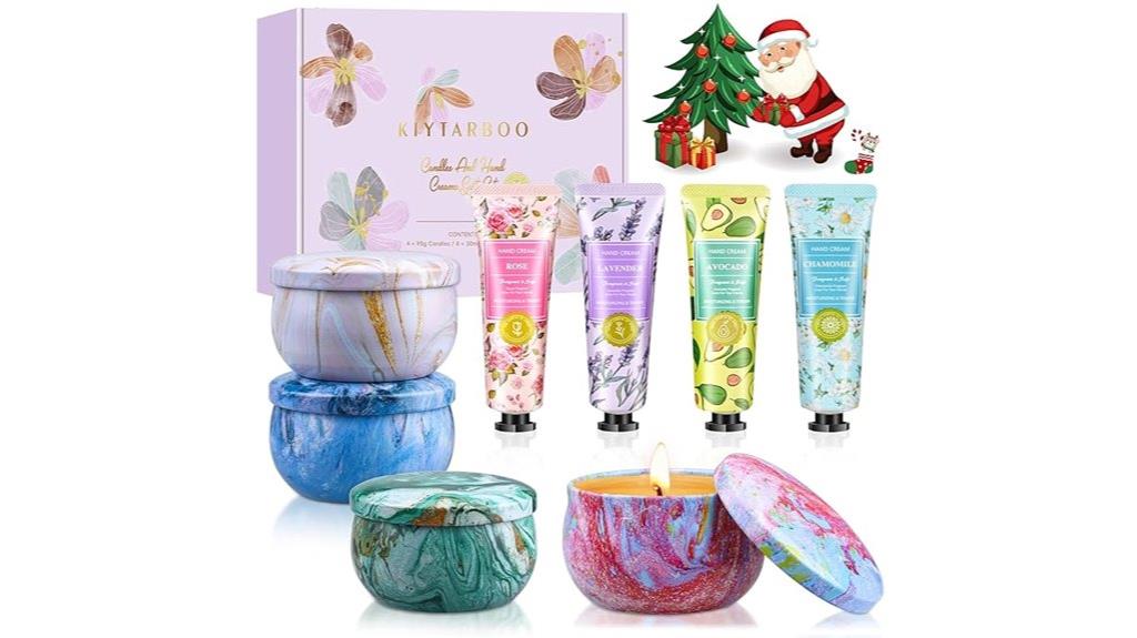 women s candle and lotion gift
