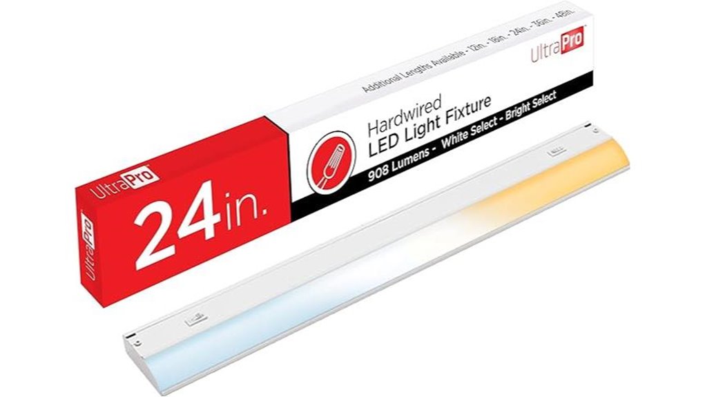 24 inch hardwired cabinet lighting