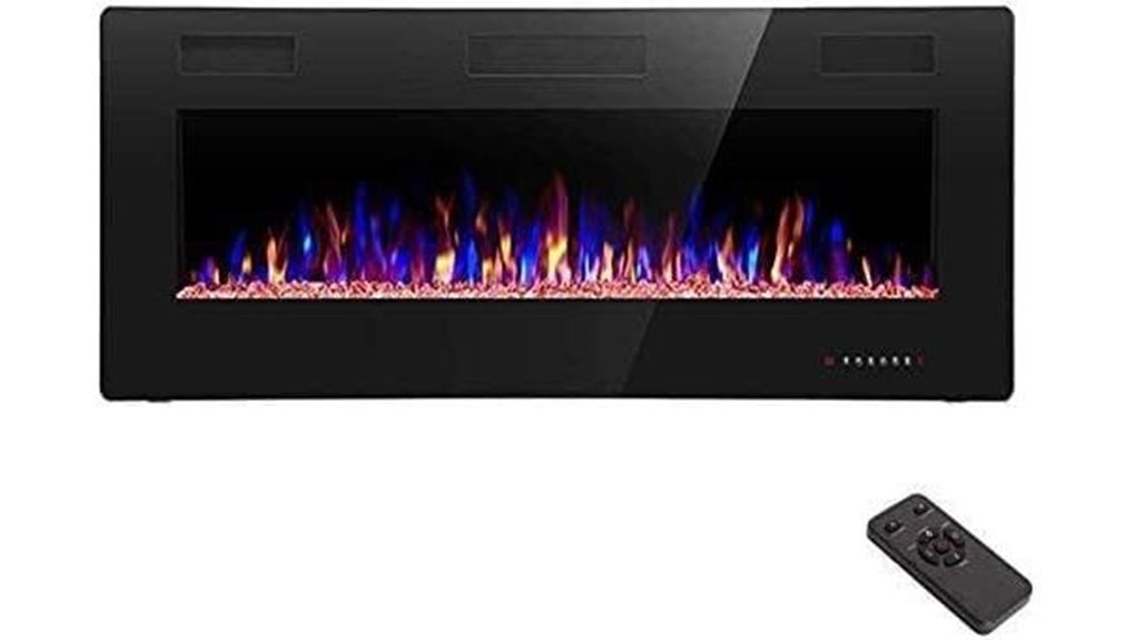42 inch recessed wall fireplace
