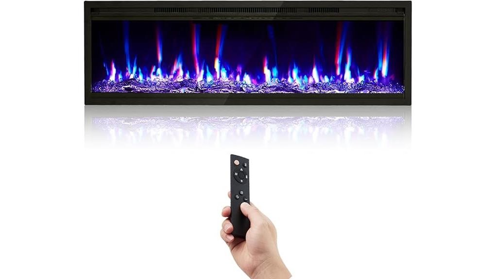 50 inch wall fireplace