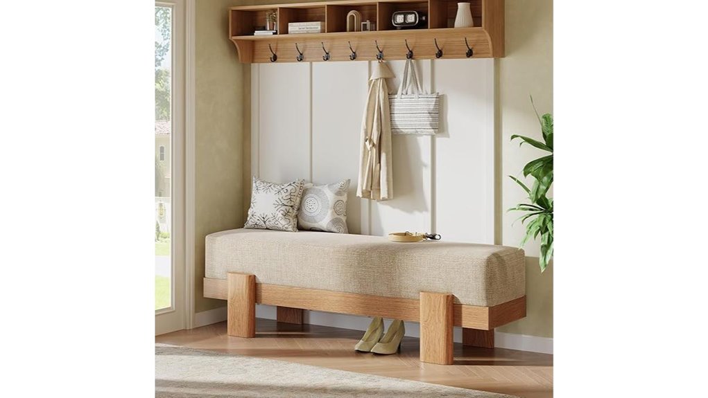 55 inch upholstered bench