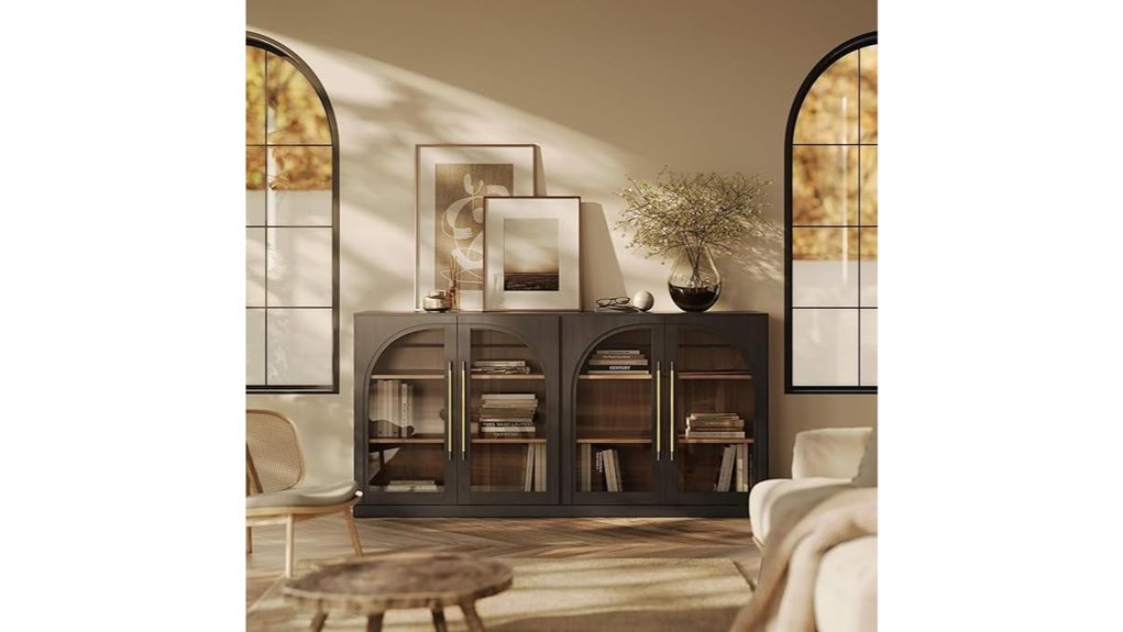 65 inch arched sideboard