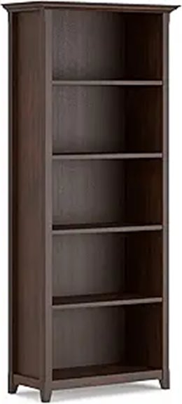 70 inch solid wood bookshelf