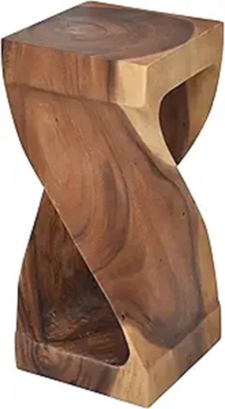 acacia wood carved table