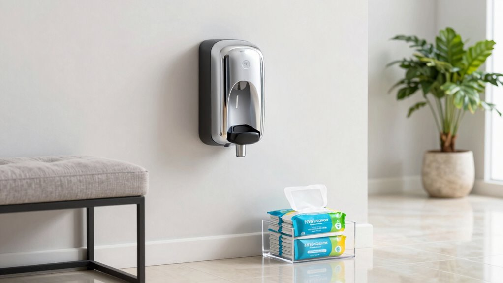 accessible tidy hygiene stations