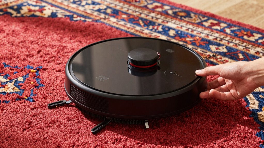 adjust brush height for rugs