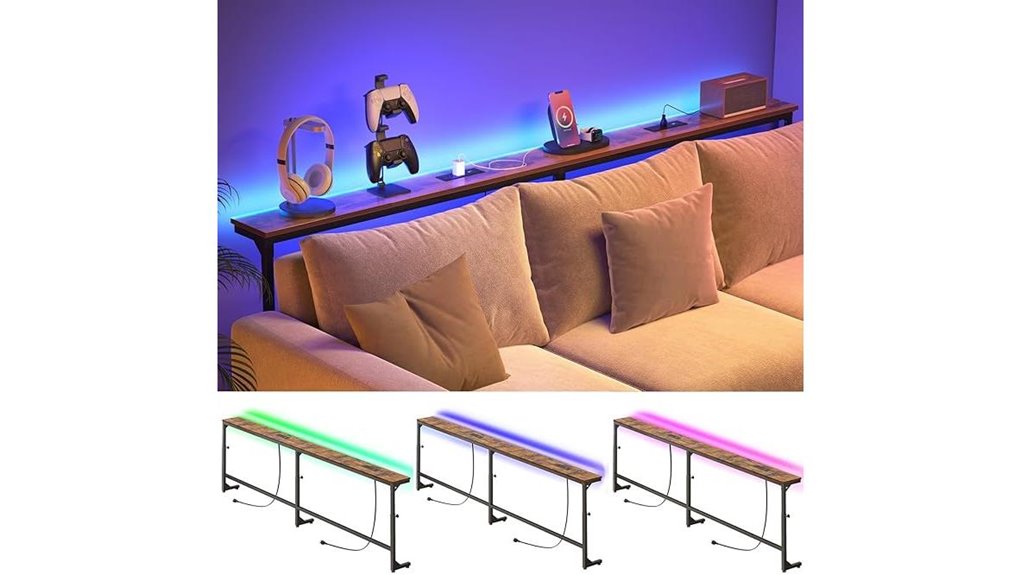 adjustable couch console table