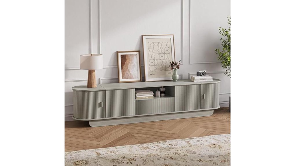 adjustable large tv stand