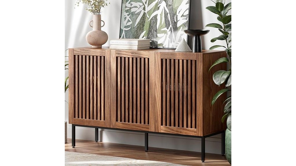 adjustable shelf buffet cabinet