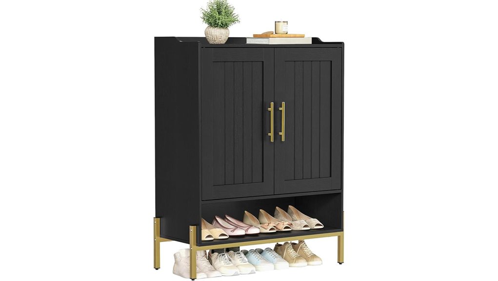 adjustable tiered shoe cabinet