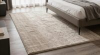 align rug with bed