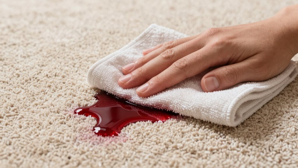 avoid rushing blot stains
