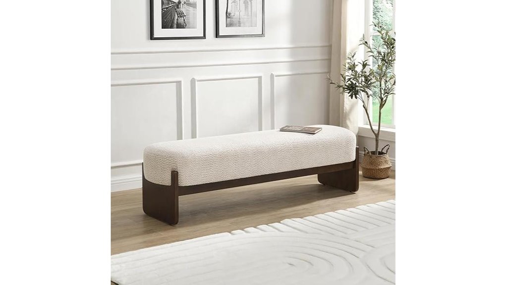 beige and brown ottoman