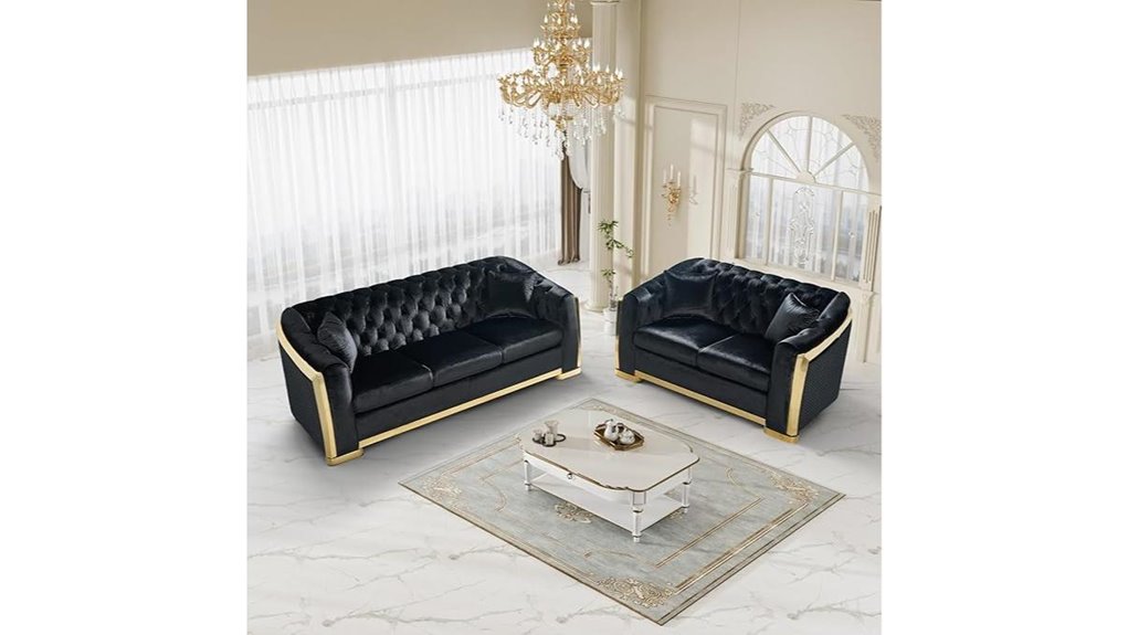 black and gold velvet