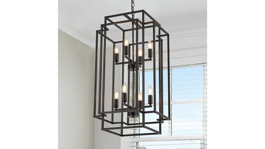 black farmhouse pendant chandelier