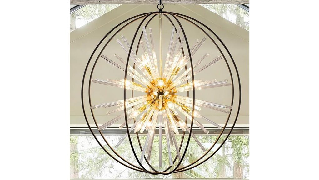 black gold crystal chandelier