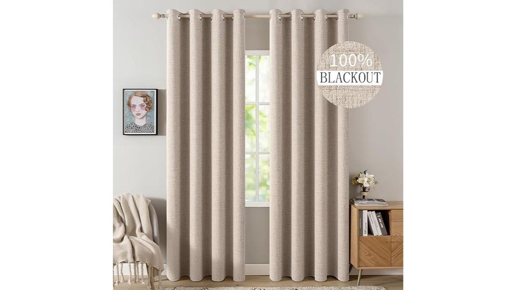 blackout linen curtains