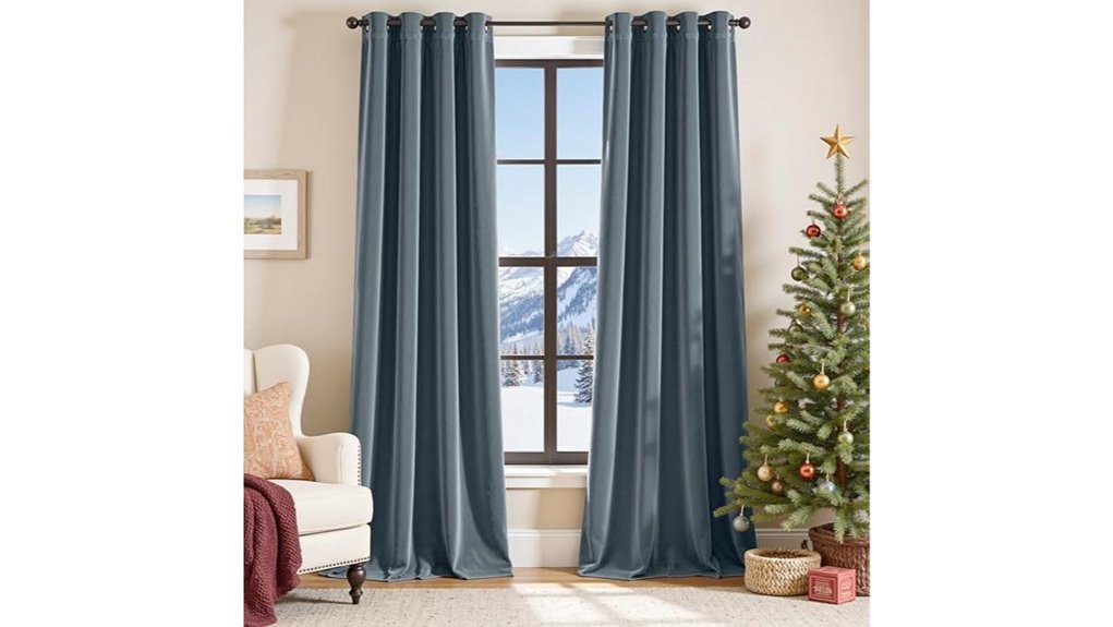 blackout thermal curtain panels