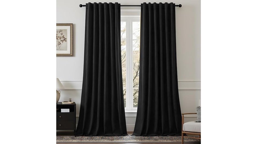 blackout velvet curtain panels