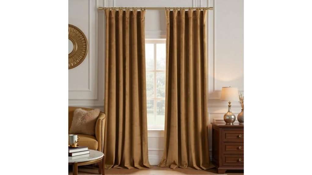 blackout velvet curtain panels