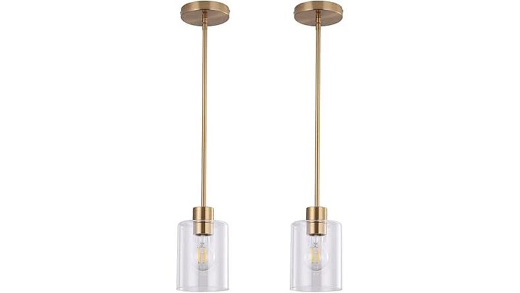 brass kitchen island lighting
