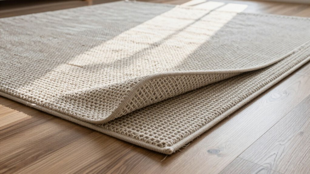 breathable supportive rug pad
