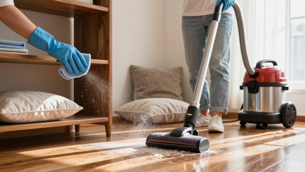 clutter free high traffic deep cleaning