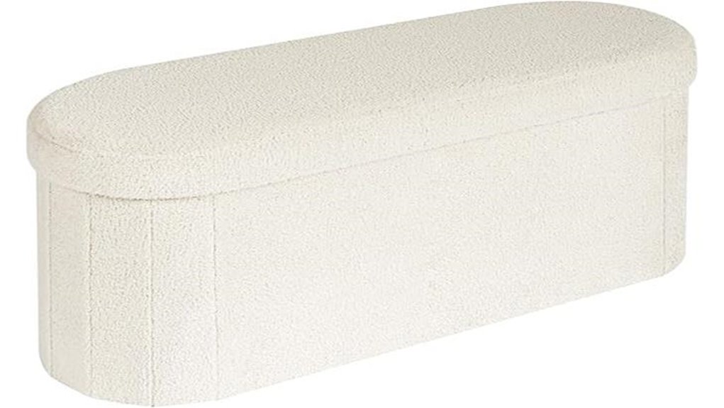 collapsible storage ottoman footrest