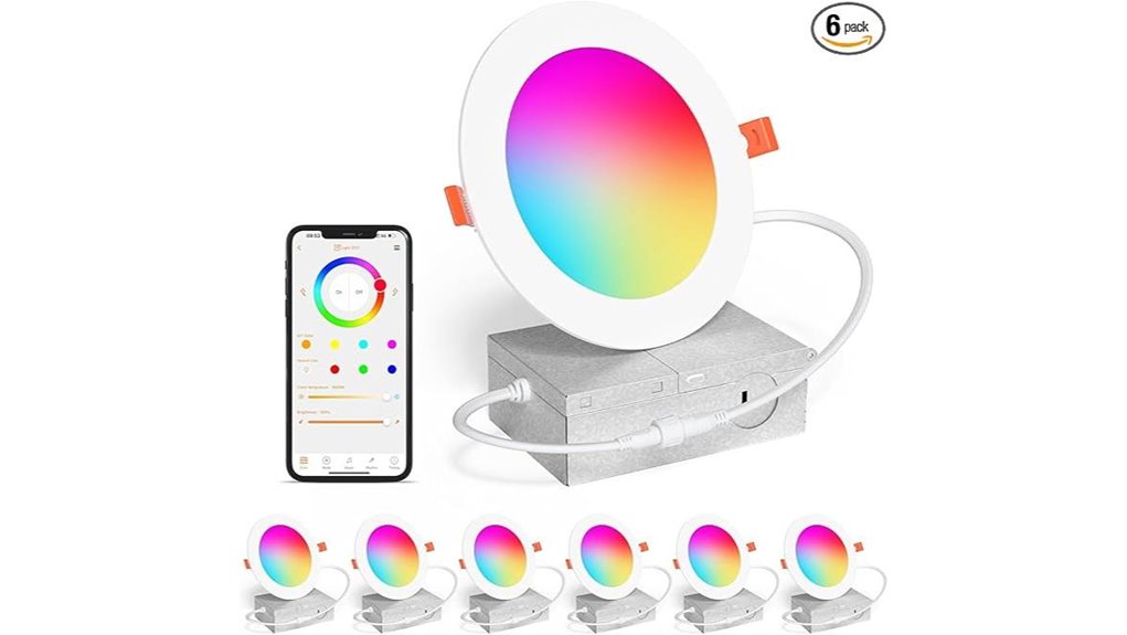 color changing recessed leds