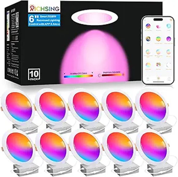 colorful led ceiling lights