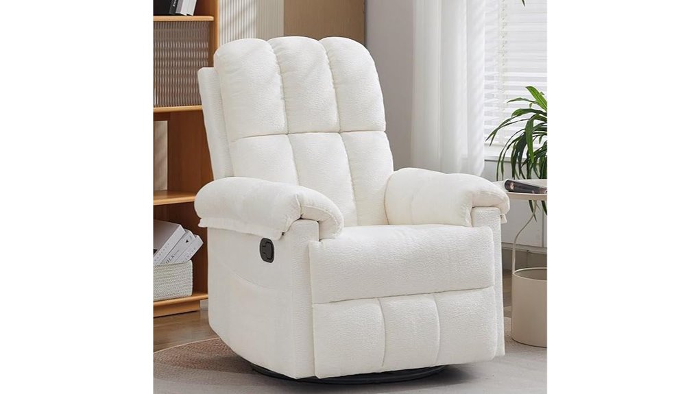 comfortable swivel recliner