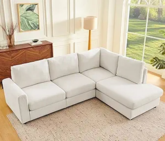 contemporary l shaped sofa