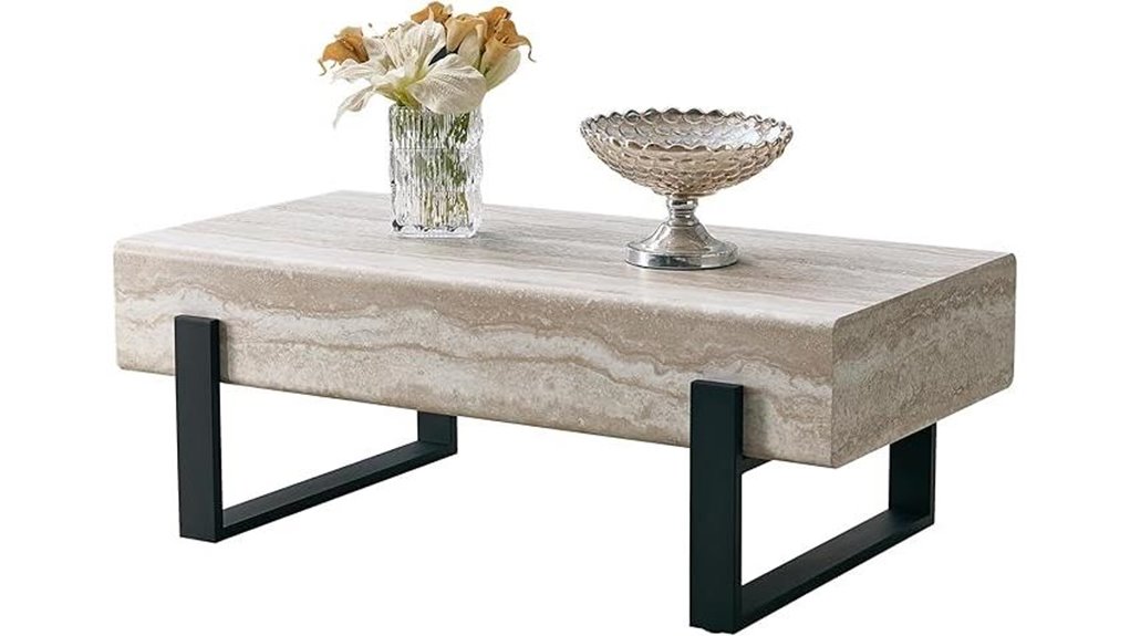 contemporary marble table