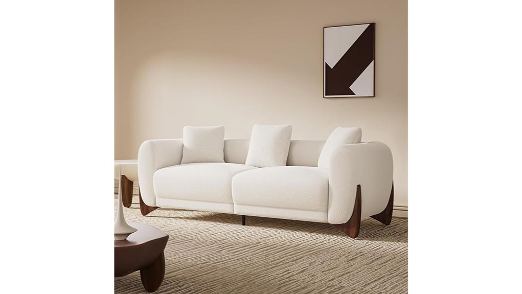 contemporary sherpa sofa