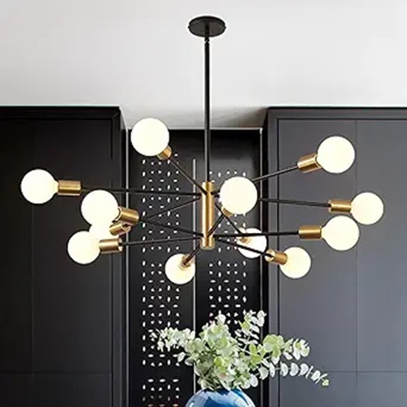 contemporary sputnik chandelier
