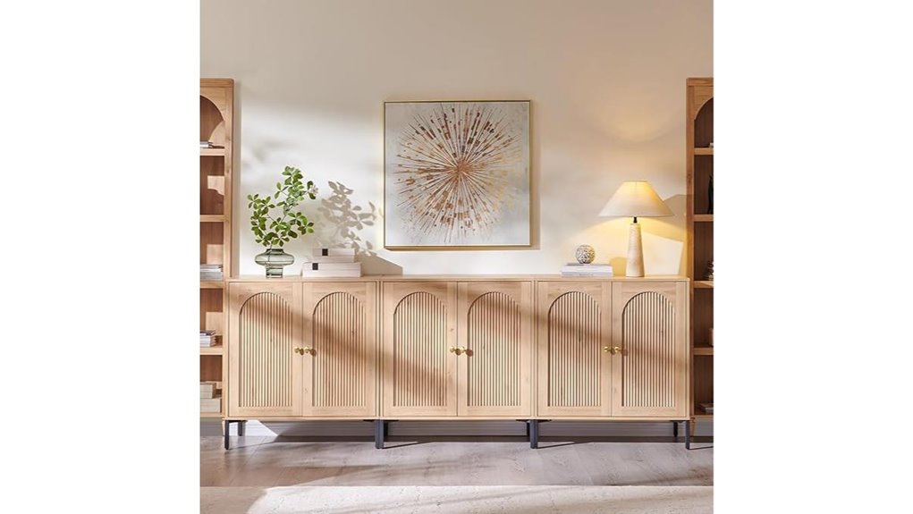 contemporary storage buffet cabinet