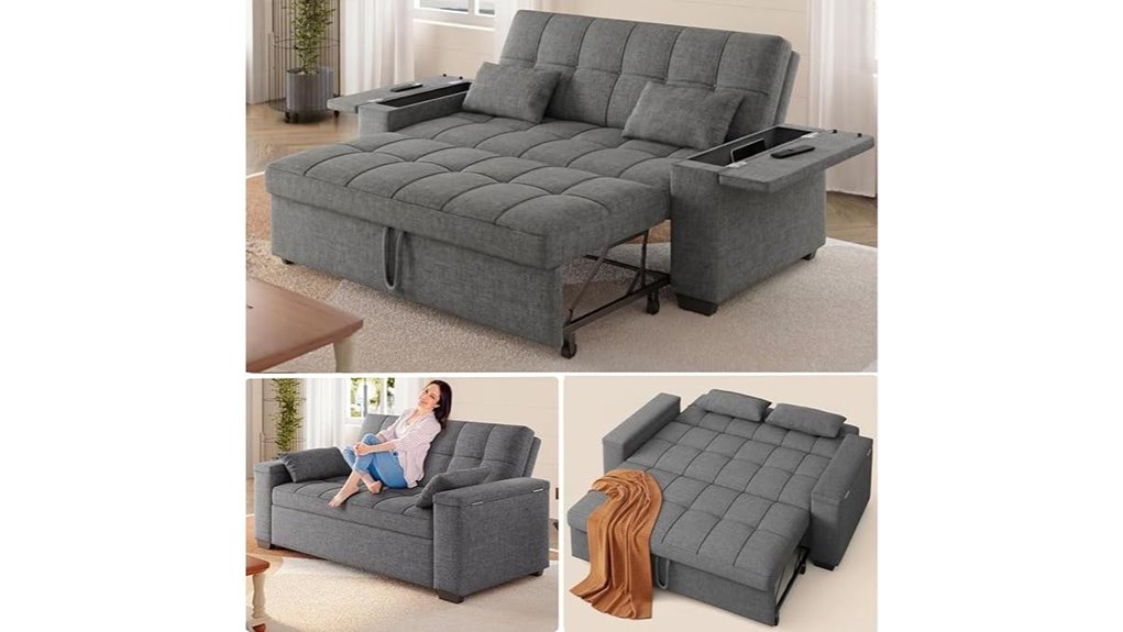 convertible sofa with storage