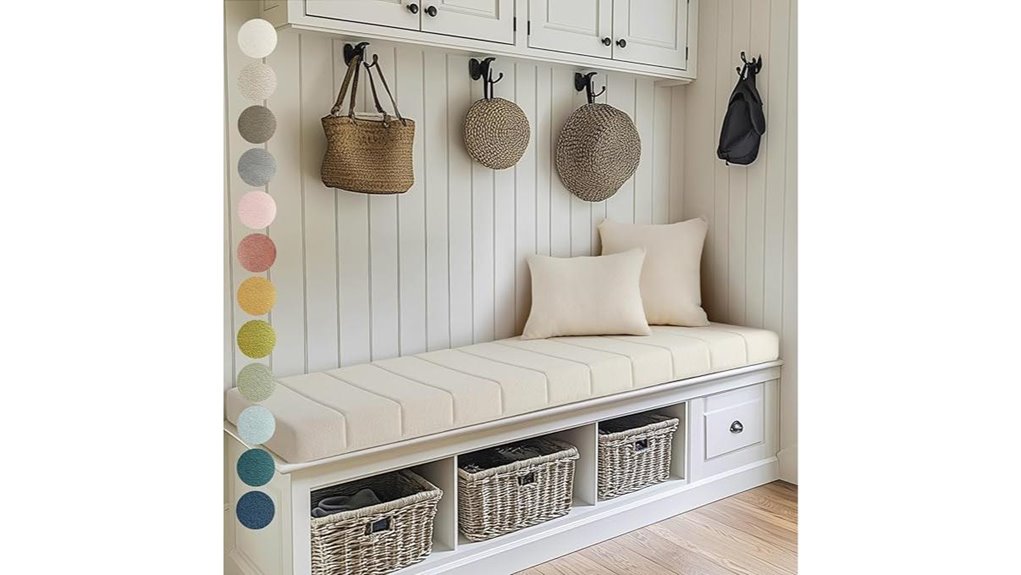 custom bay window cushion