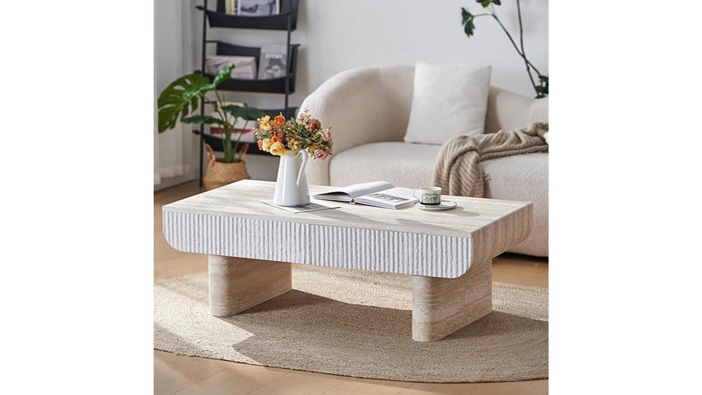 decorative faux stone table