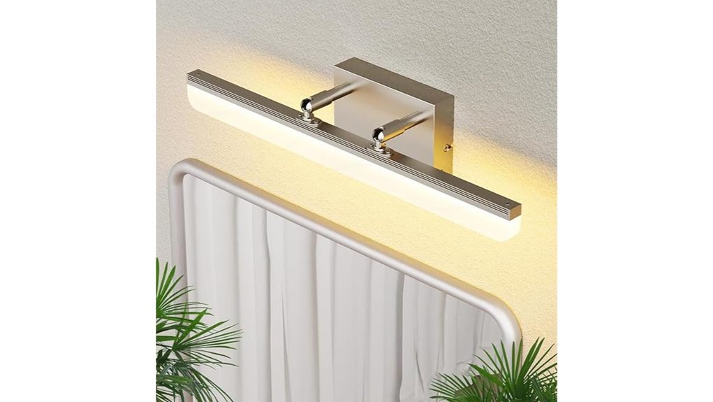 dimmable nickel vanity light