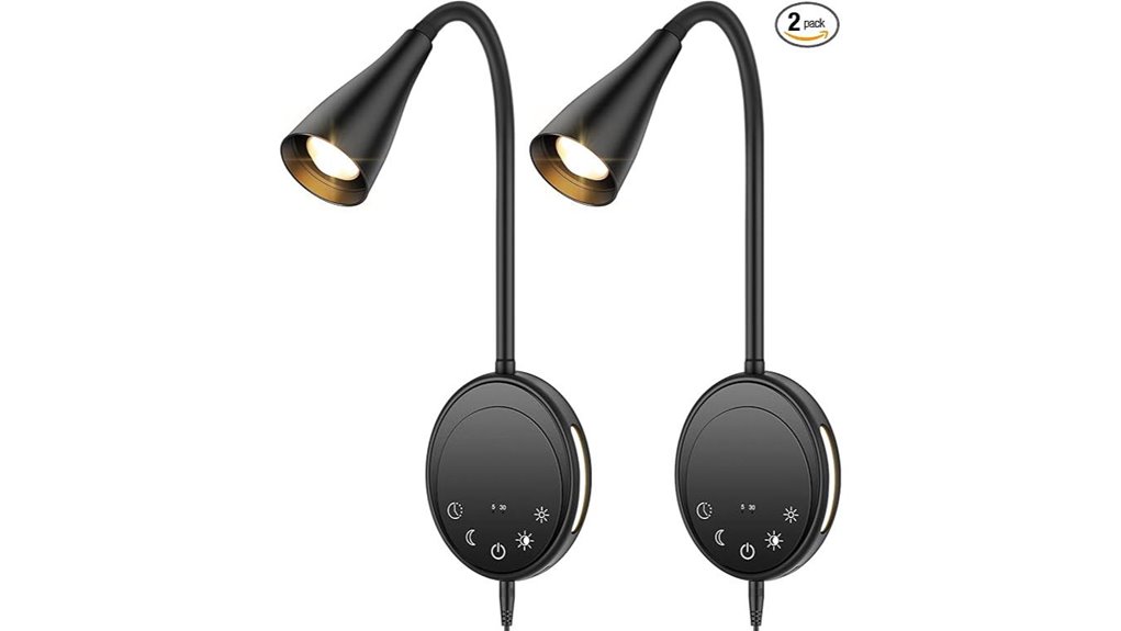 dimmable touch reading light