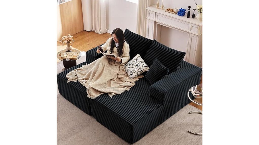 double sofa lounge set