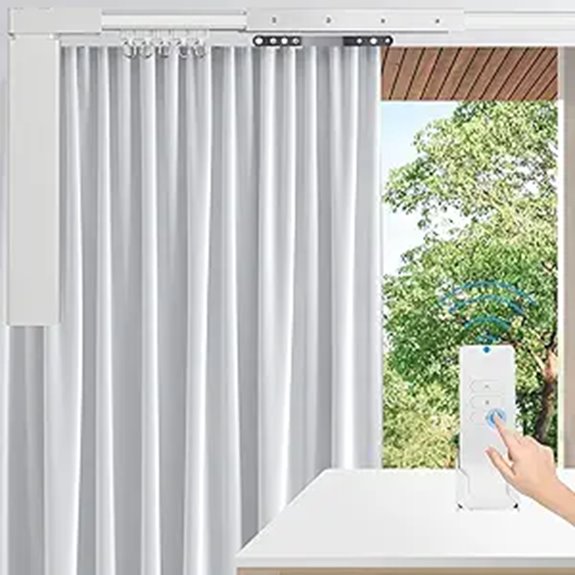 electric curtain track remote
