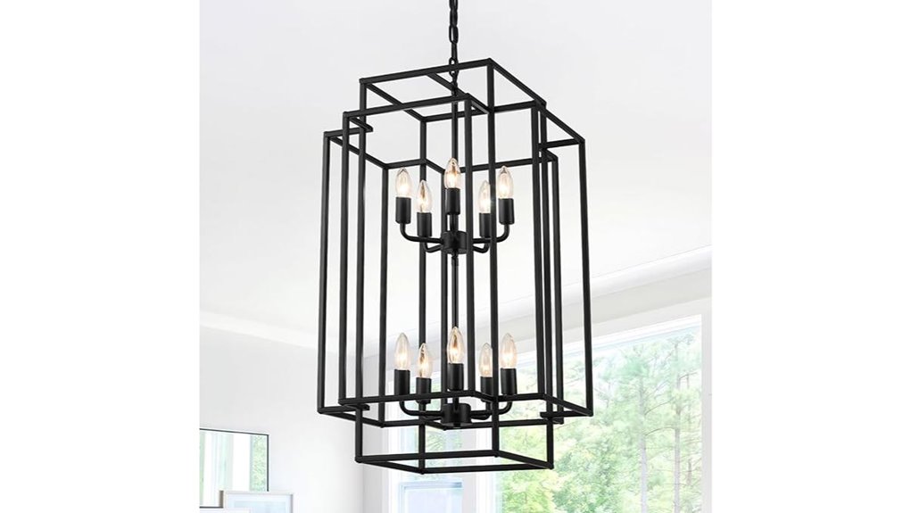 elegant black ceiling chandelier
