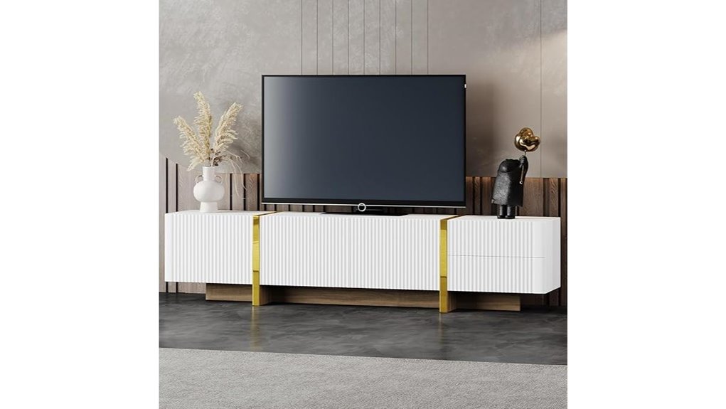 elegant fluted storage stand