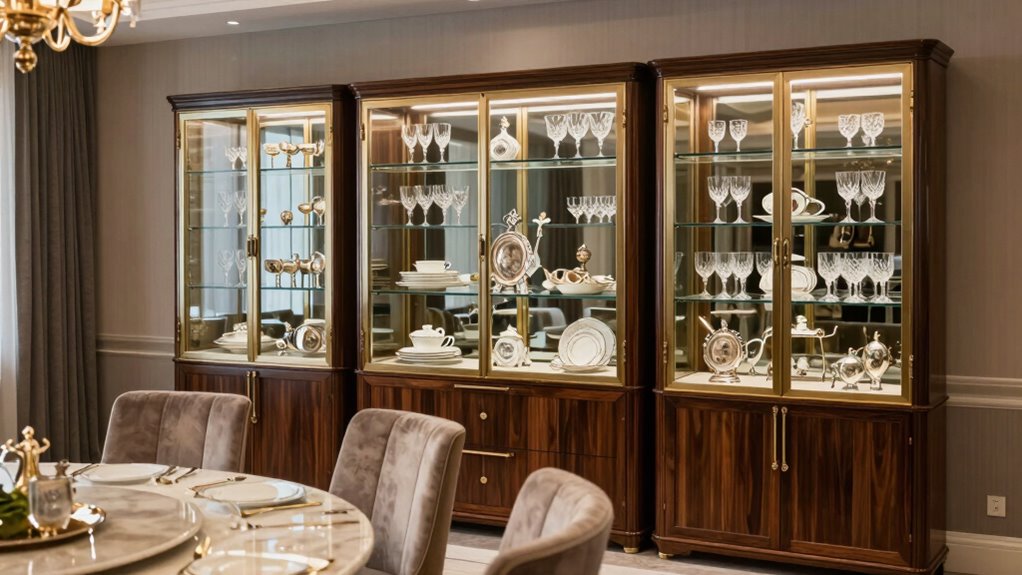elegant functional display cabinet