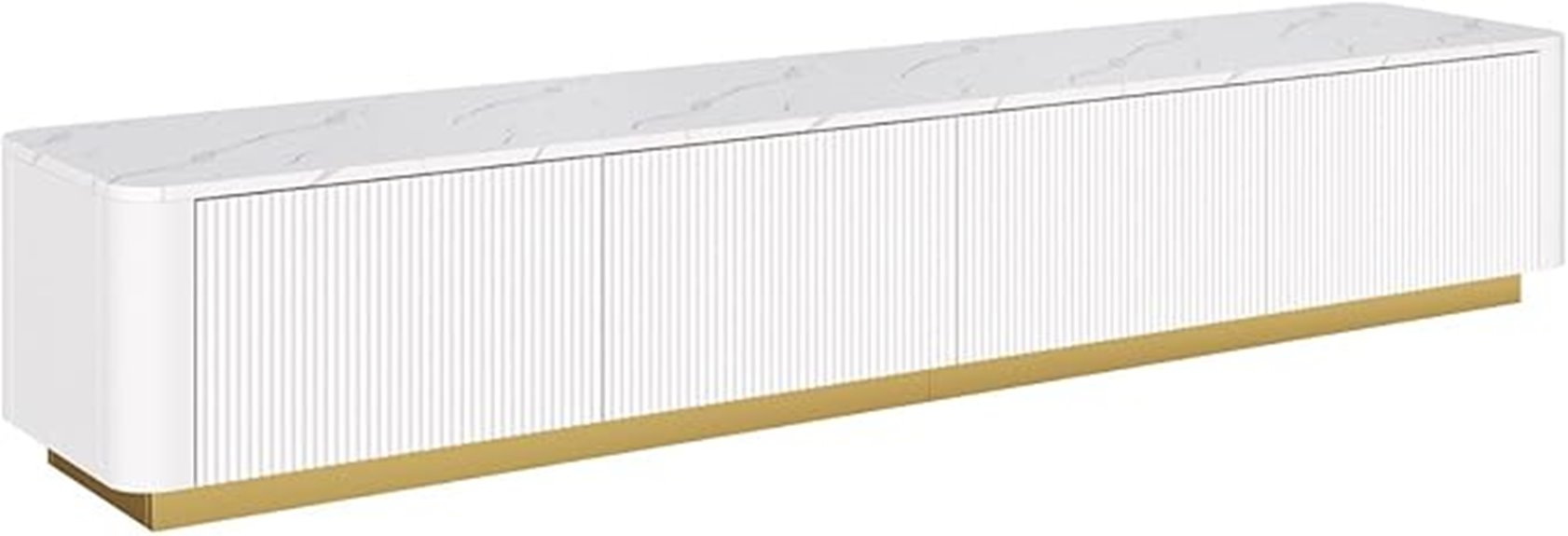 elegant gold fluted storage