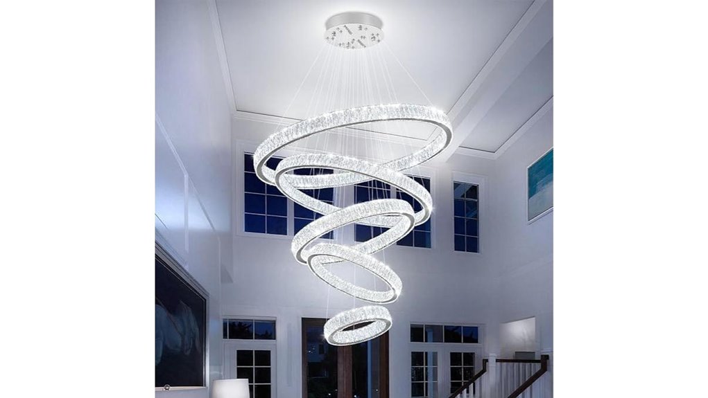 elegant high ceiling chandelier