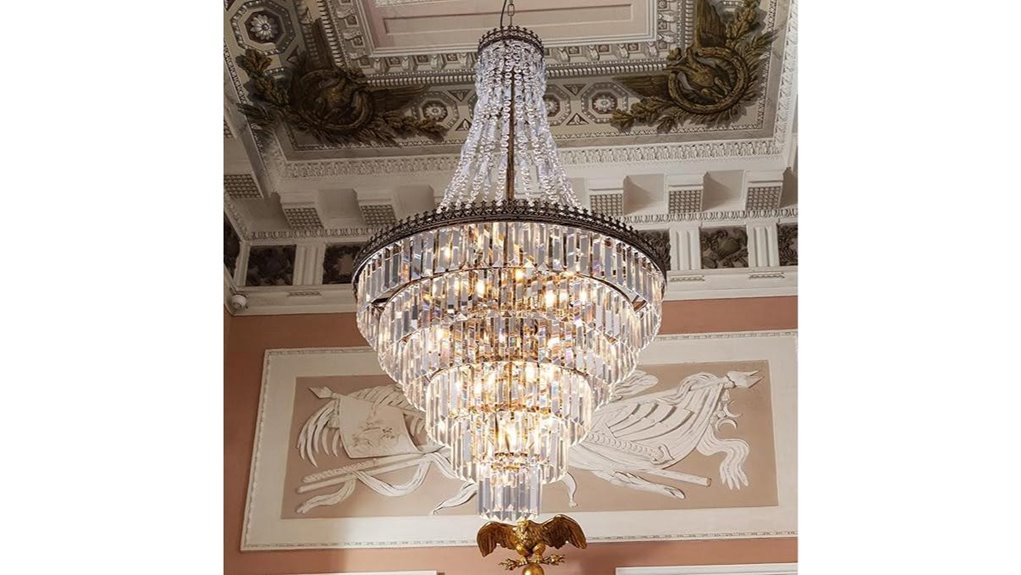 elegant high ceiling chandelier