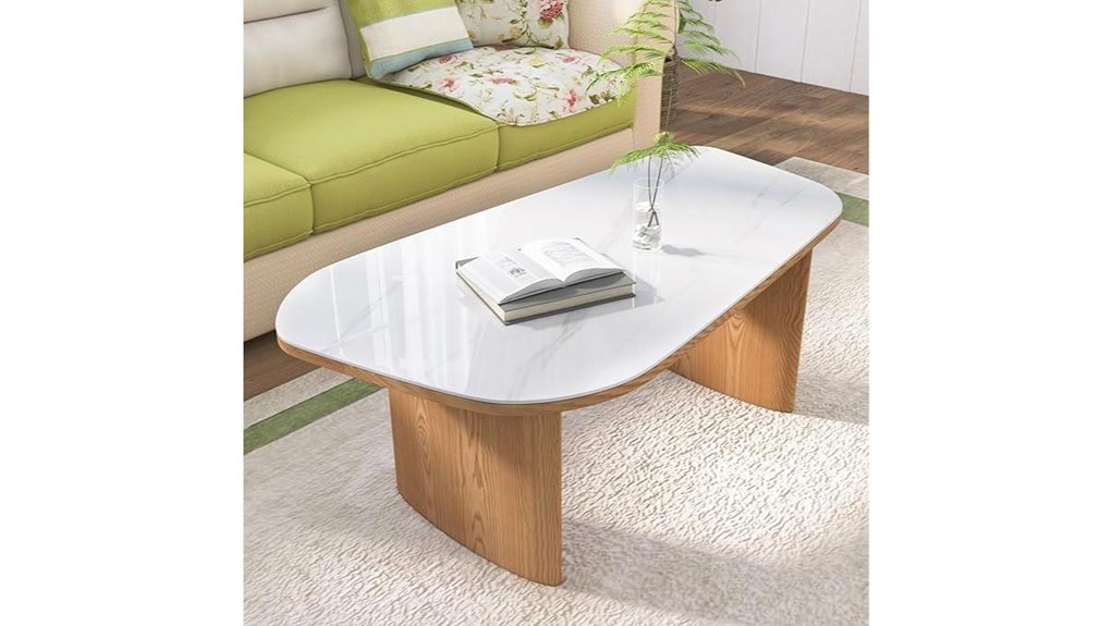 elegant marble wood table